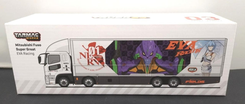 Carica immagine in Galleria Viewer, TARMAC WORKS 1/64 EVA RACING Mitsubishi Fuso Super Great Truck– Used