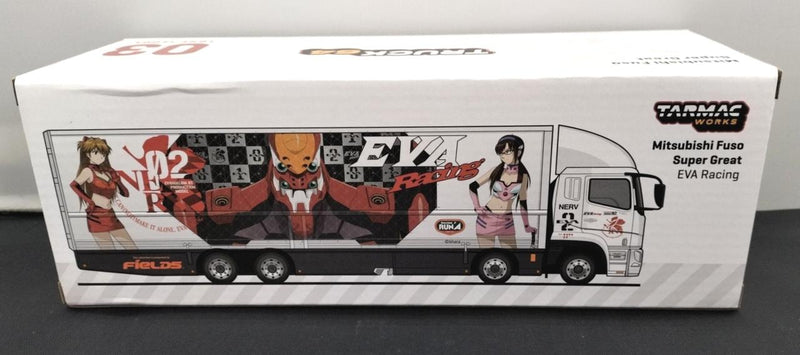 Carica immagine in Galleria Viewer, TARMAC WORKS 1/64 EVA RACING Mitsubishi Fuso Super Great Truck– Used