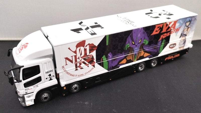 Carica immagine in Galleria Viewer, TARMAC WORKS 1/64 EVA RACING Mitsubishi Fuso Super Great Truck– Used