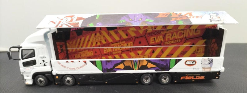 Carica immagine in Galleria Viewer, TARMAC WORKS 1/64 EVA RACING Mitsubishi Fuso Super Great Truck– Used