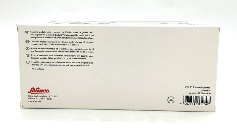 Laden Sie das Bild in Galerie -Viewer, Schuco VW T1 Renntransporter "Porsche" 1/43 Scale Model Car– Used