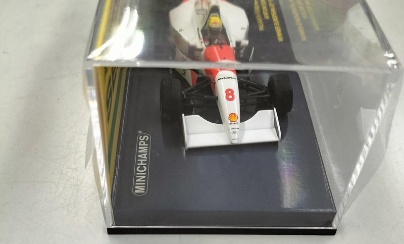 Load image into Gallery viewer, MINICHAMPS McLaren FORD MP4/8 1/43 AYRTON SENNA Scale Car– Used