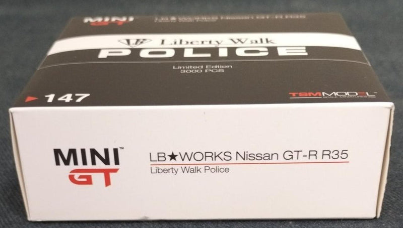 Laden Sie das Bild in Galerie -Viewer, MINI GT NISSAN GT-R R35 POLICE CAR 1/64 Scale Car– Used