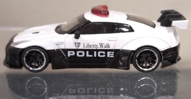 Laden Sie das Bild in Galerie -Viewer, MINI GT NISSAN GT-R R35 POLICE CAR 1/64 Scale Car– Used