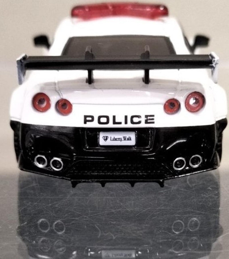 Laden Sie das Bild in Galerie -Viewer, MINI GT NISSAN GT-R R35 POLICE CAR 1/64 Scale Car– Used