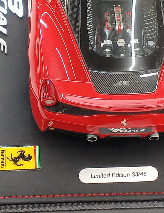 BBR LIMITED EDITION 33/48 458 SPECIALE FERRARI 1/18 Scale Car– Used