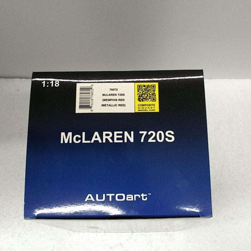 Laden Sie das Bild in Galerie -Viewer, AUTOart 76072 1/18 McLaren 720S in Red Diecast Model Car