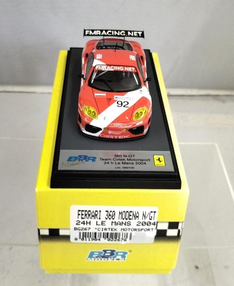 Laden Sie das Bild in Galerie -Viewer, BBR MODELS 1/43 Ferrari 360 Modena N/GT Scale Model Car