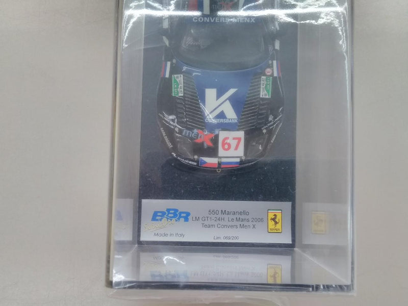 Cargue la imagen en el visor de la galería, MAKE UP Ferrari 550 MARANELLO 24H LE MANS 2006 1/43 Scale Car– Used