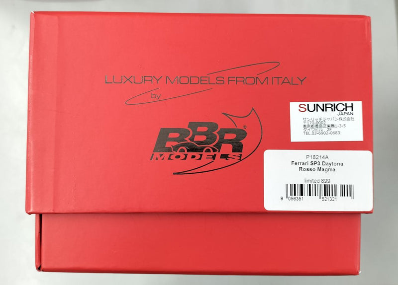 Load image into Gallery viewer, BBR FERRARI SP3 DAYTONA ROSSO MAGMA 1/18 Scale Car– Used