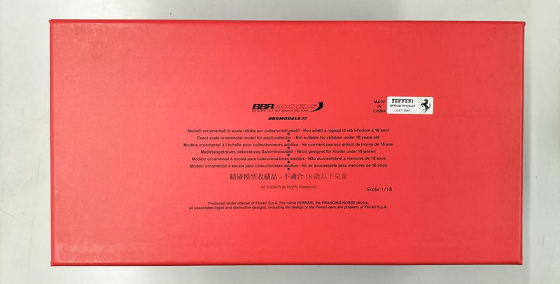 Load image into Gallery viewer, BBR FERRARI SP3 DAYTONA ROSSO MAGMA 1/18 Scale Car– Used