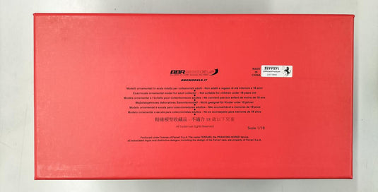 BBR FERRARI SP3 DAYTONA ROSSO MAGMA 1/18 Scale Car– Used