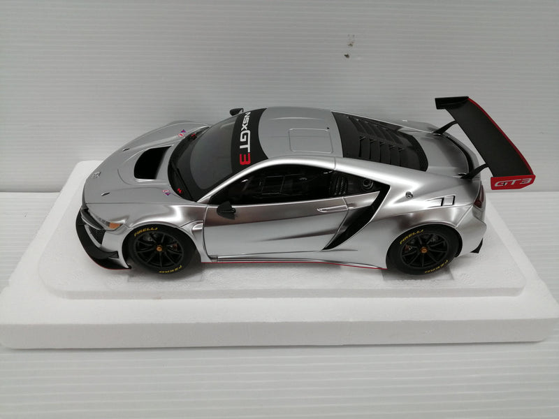 Load image into Gallery viewer, AUTOart HONDA NSX GT3 Silver 1/18 Scale Model Car– Used