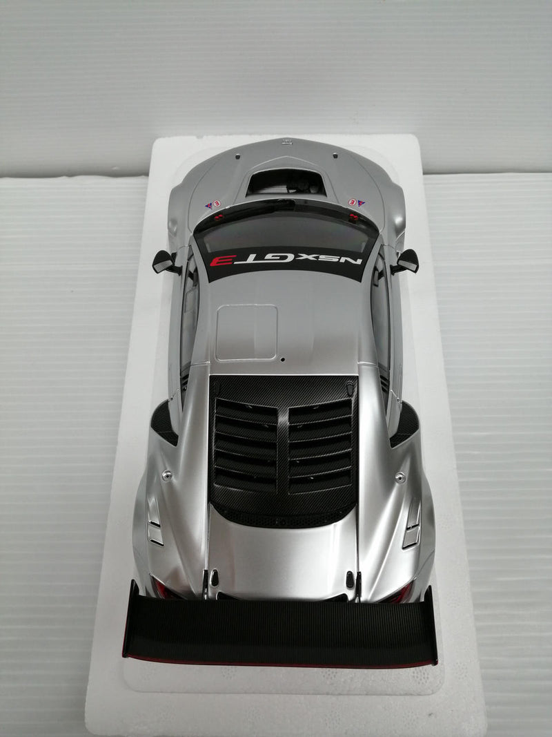 Load image into Gallery viewer, AUTOart HONDA NSX GT3 Silver 1/18 Scale Model Car– Used
