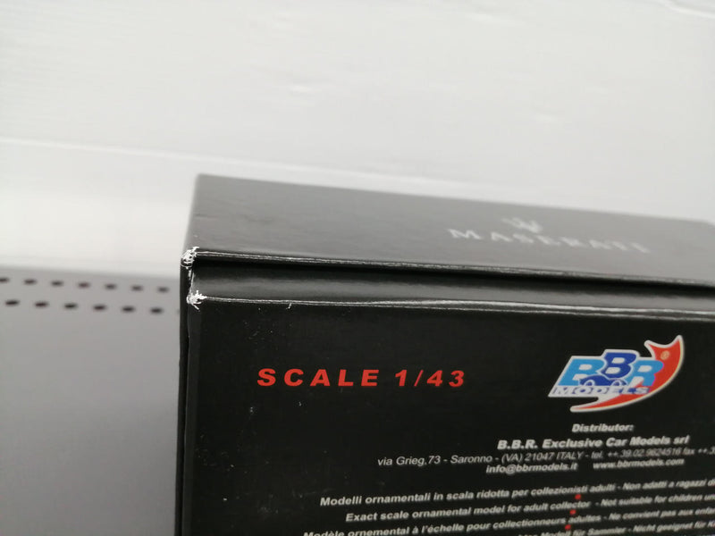 Laden Sie das Bild in Galerie -Viewer, BBR 1/43 Ferrari Maserati Nero Enigma 1/43 Scale Car– Used