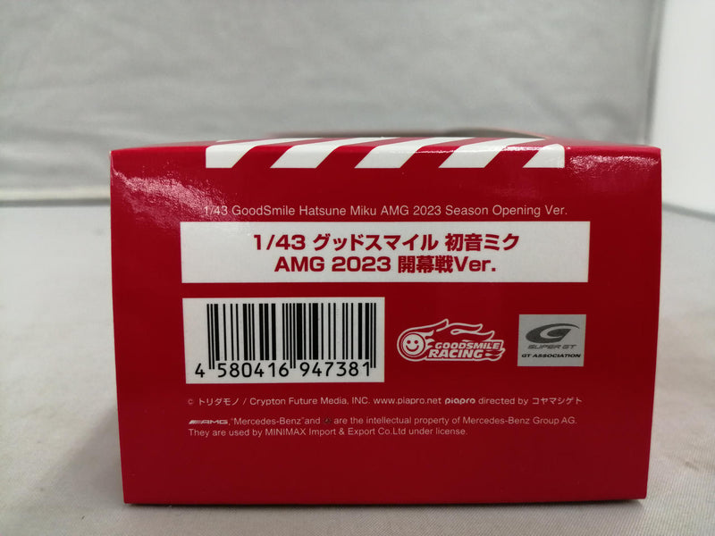 Laden Sie das Bild in Galerie -Viewer, SPARK Hatsune Miku AMG 2023 Opening Round Ver. 1/43 Scale Car– Used
