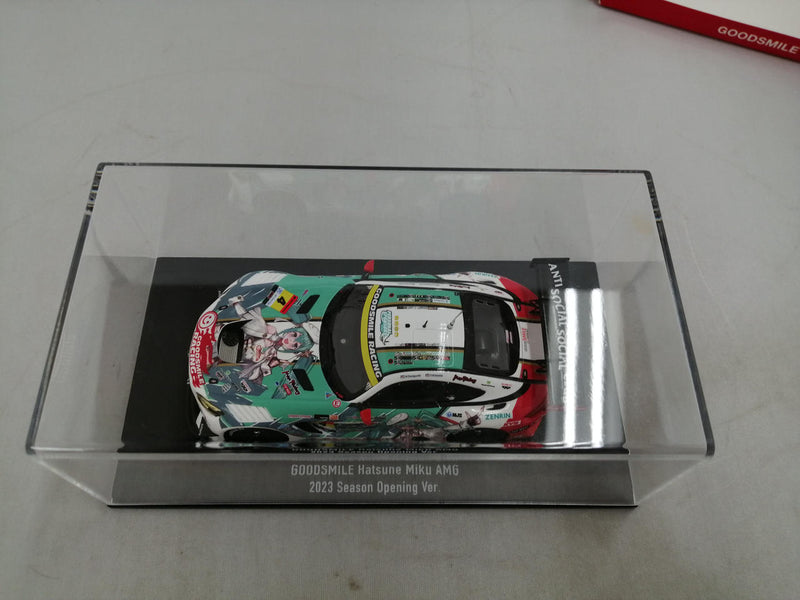 Laden Sie das Bild in Galerie -Viewer, SPARK Hatsune Miku AMG 2023 Opening Round Ver. 1/43 Scale Car– Used