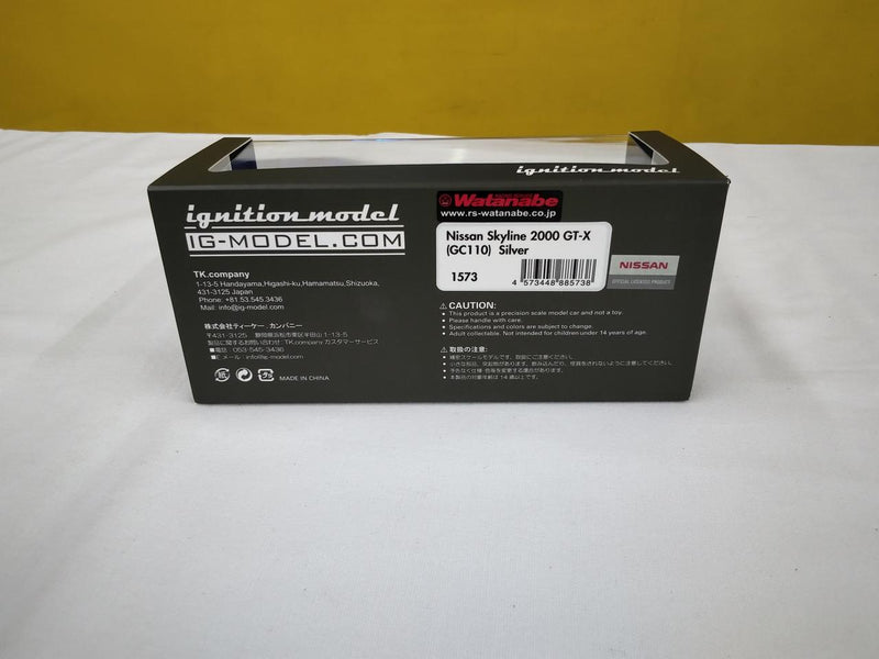 Laden Sie das Bild in Galerie -Viewer, Ignition Model 1/43 Nissan Skyline 2000 GT-X Diecast Car– Used