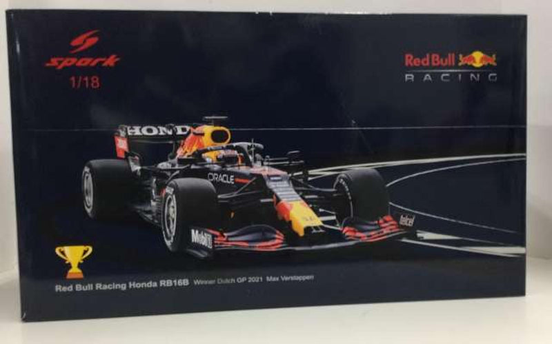 Laden Sie das Bild in Galerie -Viewer, SPARK 18S601 Red Bull Honda RB16B #33 Dutch GP Winner 1/18 Scale Car– Used