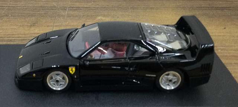 Chargez l'image dans la visionneuse de la galerie, BBR Ferrari F40 Street 1987 Black 1/43 Scale Model Car– Used