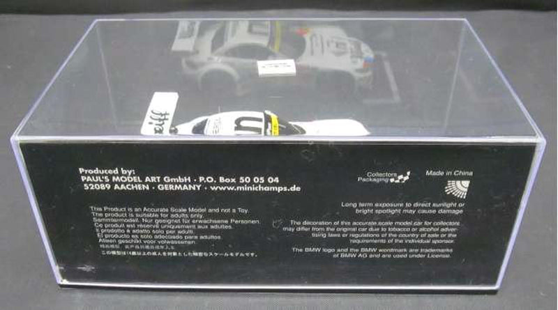 Chargez l'image dans la visionneuse de la galerie, MINICHAMPS BMW Z4 GT3 BMW SPORTS TROPHY 1/43 Scale Model Car– Used