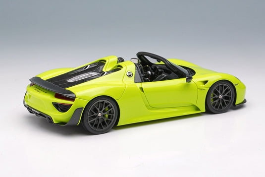 EIDOLON EM569D Porsche 918 Spyder Weissach Package 2011 Acid Green Limited 80pcs Make Up 1/43 EM569D