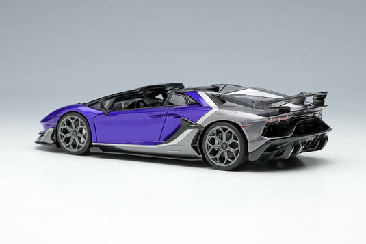 EIDOLON EM669C Lamborghini Aventador SVJ Roadster Ado Personam 2tone Paint Viola Hestia / Grigio Lynx Limited 150pcs Make Up 1/43 EM669C