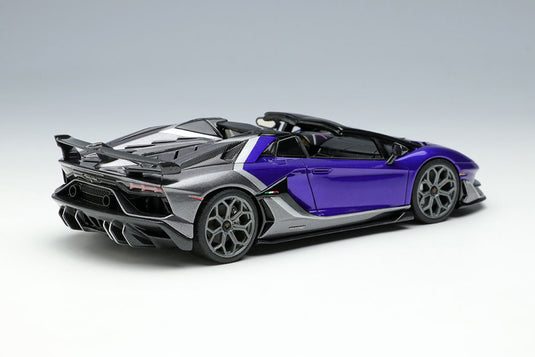 EIDOLON EM669C Lamborghini Aventador SVJ Roadster Ado Personam 2tone Paint Viola Hestia / Grigio Lynx Limited 150pcs Make Up 1/43 EM669C