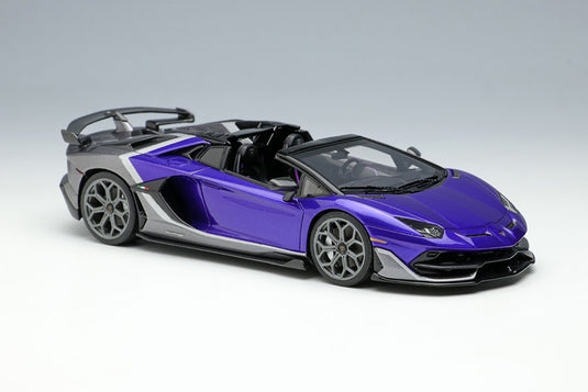 EIDOLON EM669C Lamborghini Aventador SVJ Roadster Ado Personam 2tone Paint Viola Hestia / Grigio Lynx Limited 150pcs Make Up 1/43 EM669C