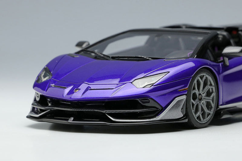 Cargue la imagen en el visor de la galería, EIDOLON EM669C Lamborghini Aventador SVJ Roadster Ado Personam 2tone Paint Viola Hestia / Grigio Lynx Limited 150pcs Make Up 1/43 EM669C
