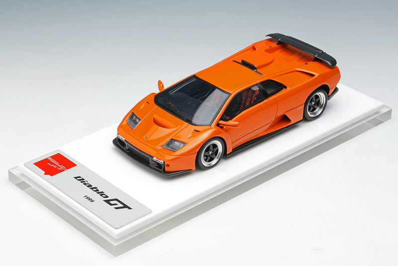 Cargue la imagen en el visor de la galería, EIDOLON EM782A Lamborghini Diablo GT 1999 Arancio Borealis Make Up 1/43 EM782A