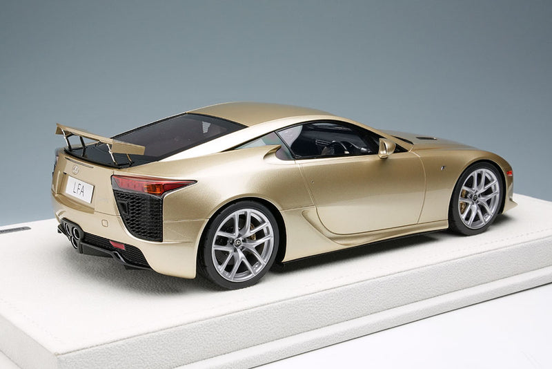 Cargue la imagen en el visor de la galería, Lexus LFA 2010 Rear Wing up Crystal Gold Limited 30pcs EIDOLON 1/18