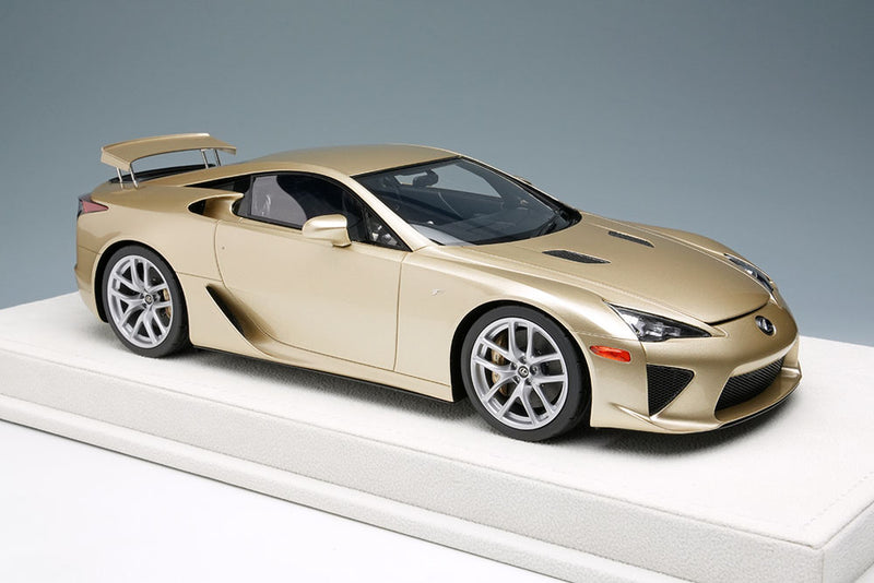 Cargue la imagen en el visor de la galería, Lexus LFA 2010 Rear Wing up Crystal Gold Limited 30pcs EIDOLON 1/18