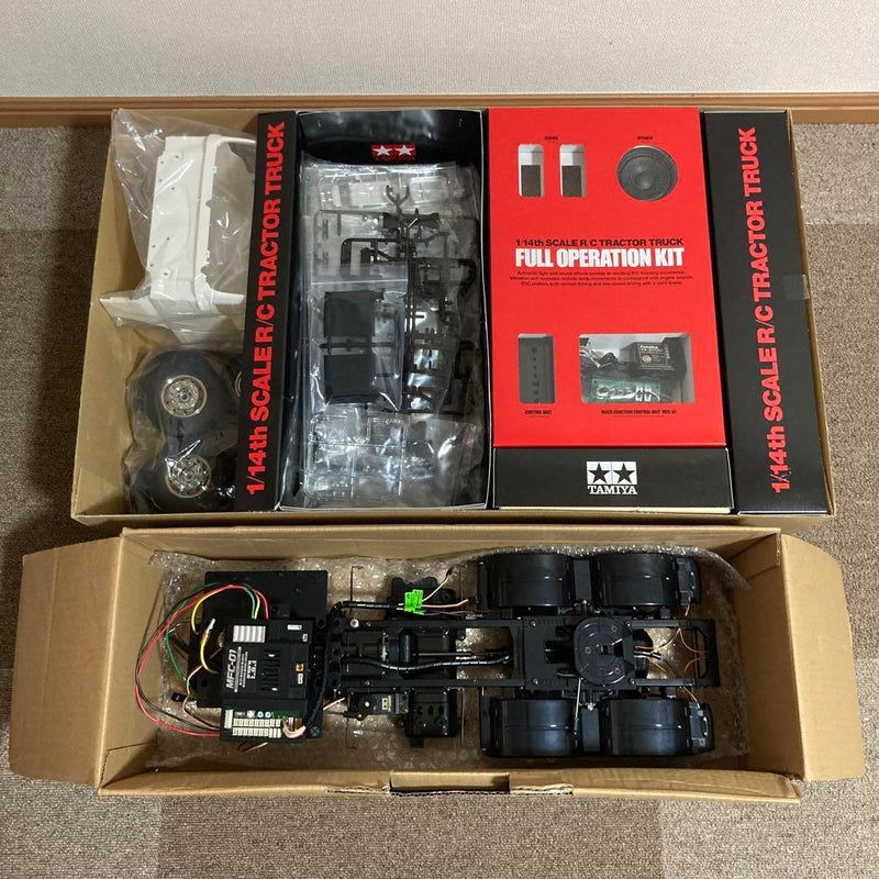 Load image into Gallery viewer, Used Tamiya Full Operation Truck Partially Assembled Full Set with Full Bearings