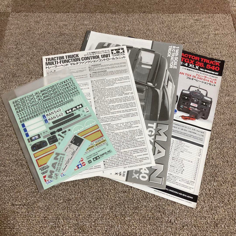 Load image into Gallery viewer, Used Tamiya Full Operation Truck Partially Assembled Full Set with Full Bearings