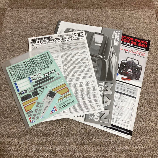 Used Tamiya Full Operation Truck Partially Assembled Full Set with Full Bearings