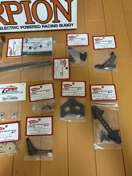 Used Kyosho 1/10 Scorpion 2014 Off-Road RC Car Kit Unopened with Many Option Parts