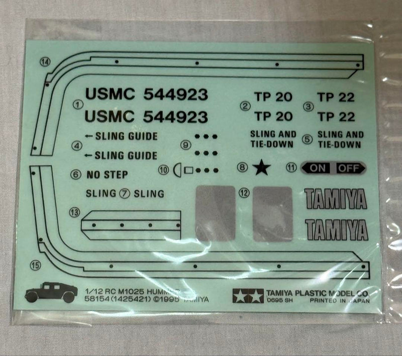 Load image into Gallery viewer, Used Tamiya 1/12 M1025 Hummer 4WD Off-Road Car TA01 Chassis Unassembled Kit