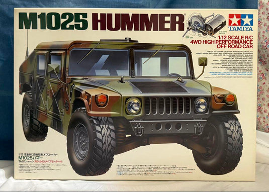 Used Tamiya 1/12 M1025 Hummer 4WD Off-Road Car TA01 Chassis Unassembled Kit