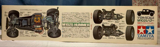 Used Tamiya 1/12 M1025 Hummer 4WD Off-Road Car TA01 Chassis Unassembled Kit