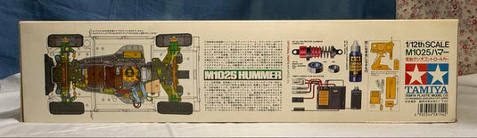 Used Tamiya 1/12 M1025 Hummer 4WD Off-Road Car TA01 Chassis Unassembled Kit