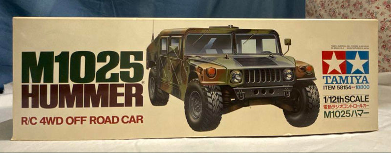 Load image into Gallery viewer, Used Tamiya 1/12 M1025 Hummer 4WD Off-Road Car TA01 Chassis Unassembled Kit