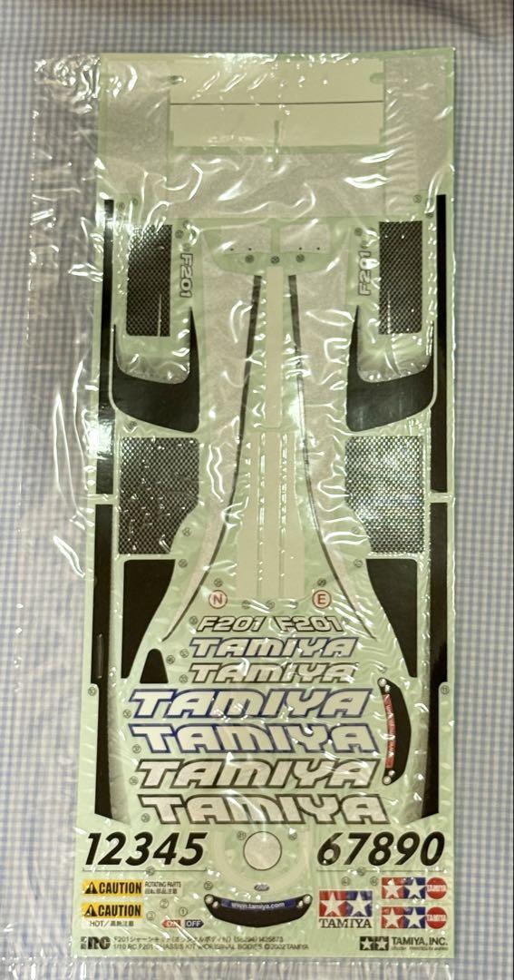Laden Sie das Bild in Galerie -Viewer, Used Tamiya 1/10 F201 Chassis Kit with 2 Bodies Unused
