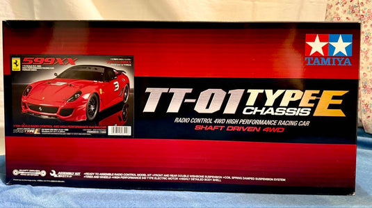 Used Tamiya Ferrari 599XX TT-01 Type E Chassis Unassembled RC Car Kit