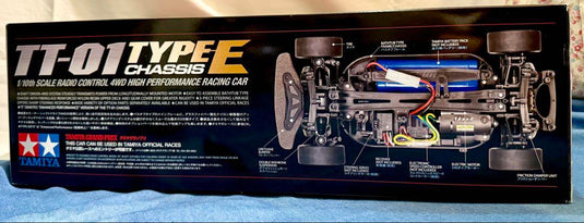 Used Tamiya Ferrari 599XX TT-01 Type E Chassis Unassembled RC Car Kit