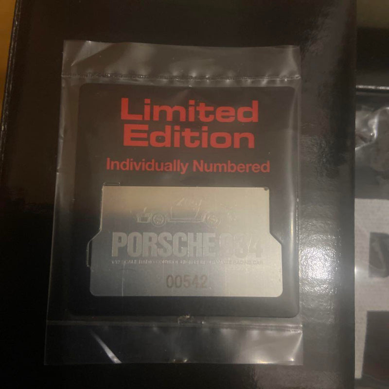 Load image into Gallery viewer, Used Tamiya 1/12 Black Porsche 934 GT-01 Chassis Limited Unassembled Kit