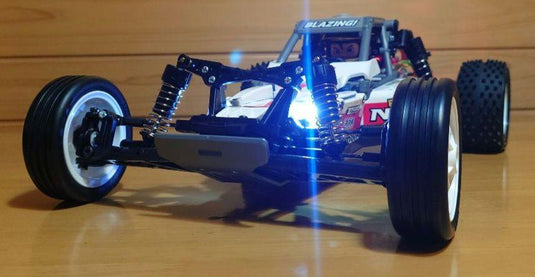Used Tamiya Fighter NXGEN DT-04 Assembled Full Set with Sanwa MX-6 and LEDs Unused