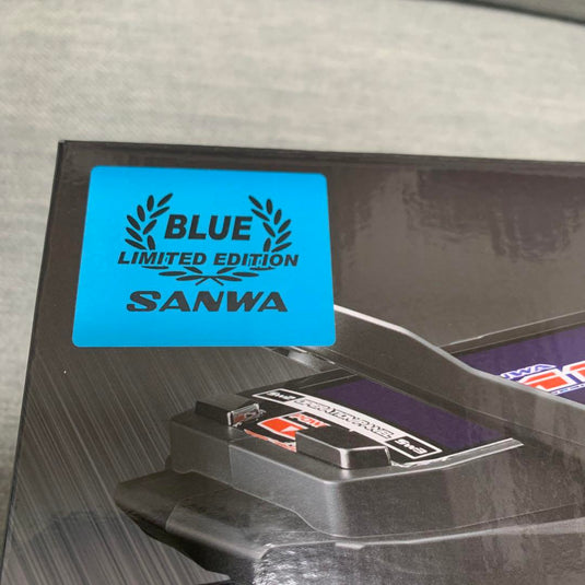 Used Sanwa M17 Blue Limited Edition Transmitter with RX-493i Receiver Set Unopened