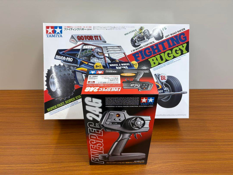 Load image into Gallery viewer, Used Tamiya Fighting Buggy 2004 Full Set Assembled Unused with Optional Parts
