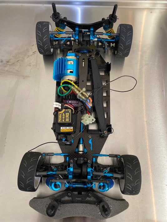 Used Tamiya 1/10 TB Evolution 4MS Assembled Full Set with Futaba 3PM Transmitter